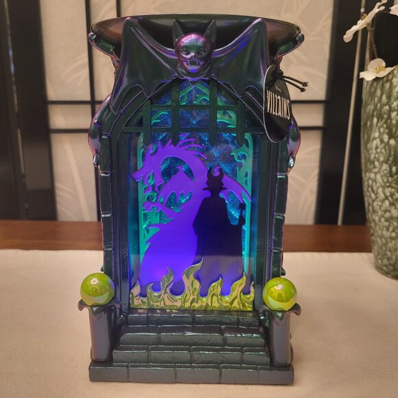 Bath & Body Works x Disney Villains Maleficent Shadow Box Candle Pedestal - NWT - Picture 1 of 8